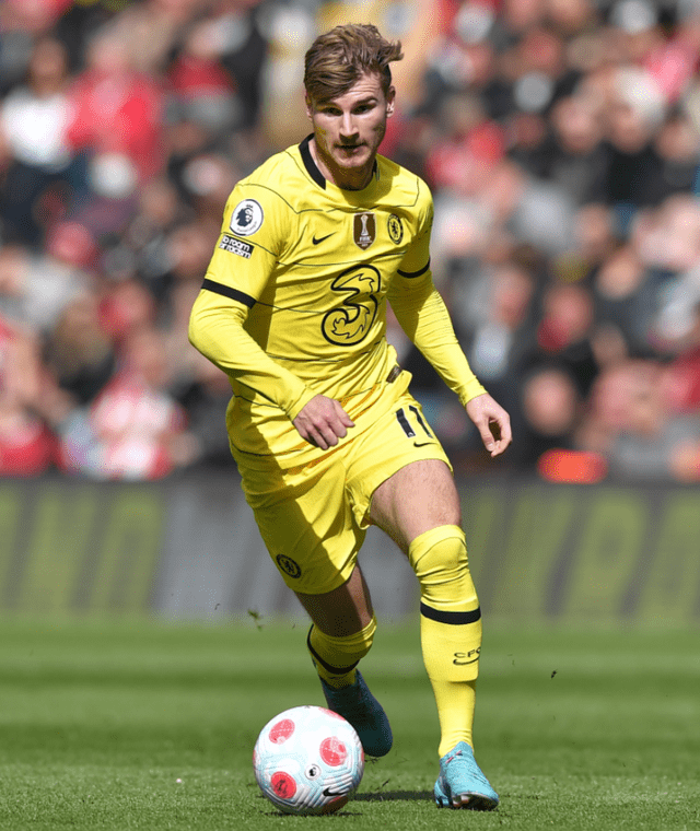 Timo Werner iría desde el inicio en reemplazo de Lukaku. Foto: EFE