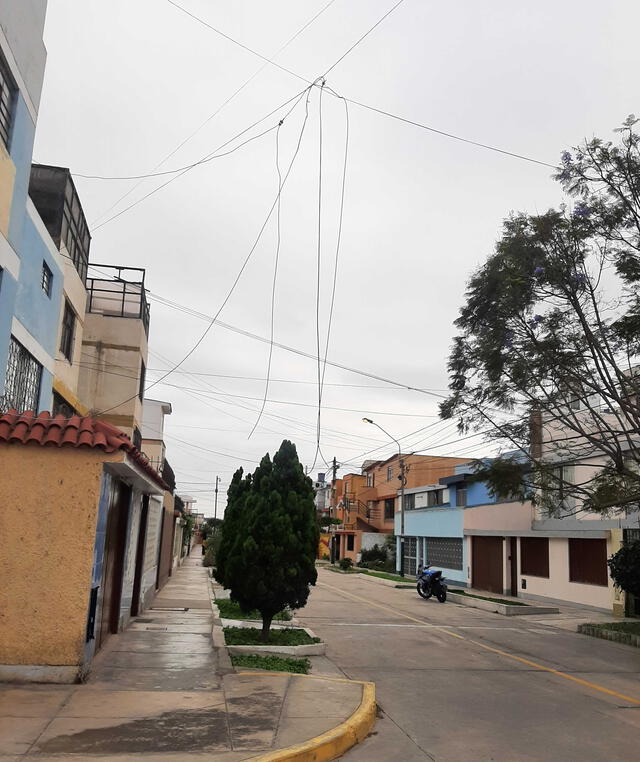 No todos los cables que cuelgan de los postes son de energía eléctrica. Foto: La República    