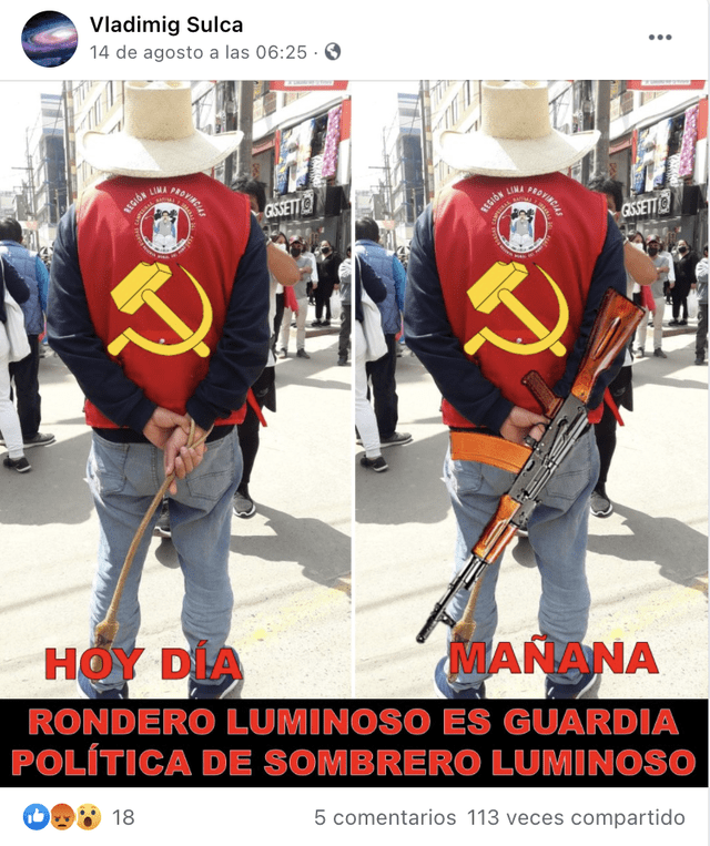 Foto: captura en Facebook Foto: captura en Facebook