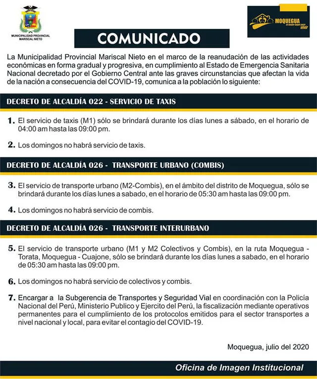 Comunicado