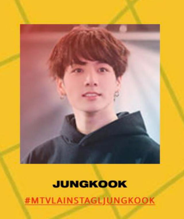 Jungkook ganó como Instagramer Global en 2019. Foto: MTV