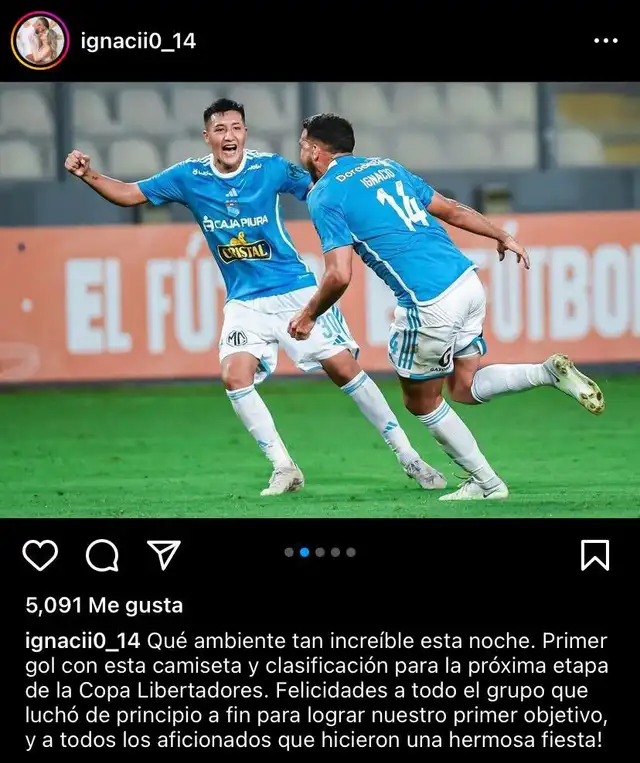 El mensaje de Ignácio en sus redes sociales. Foto: Ignacii0_14 El mensaje de Ignácio en sus redes sociales. Foto: Ignacii0_14