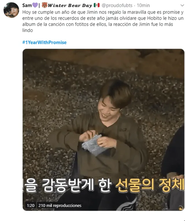 ARMY recuerda anécdotas en torno a "Promise" de Jimin.