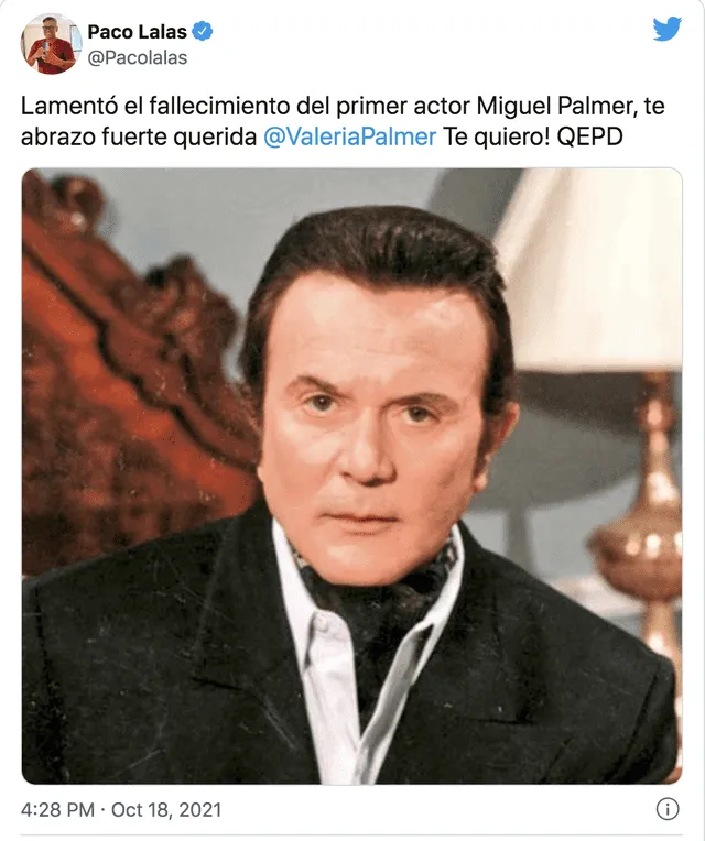 Falleció el primer actor mexicano Miguel Palmer