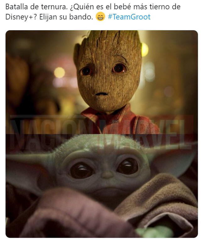 Baby Groot 'combate' con Baby Yoda por ser el más adorable