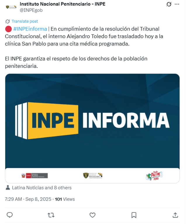  Comunicado del INPE   