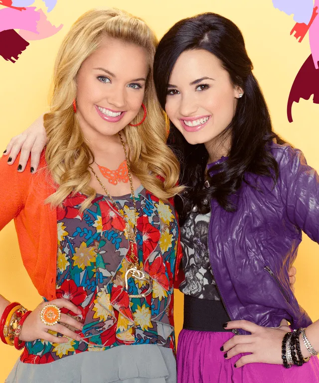 Demi Lovato y Tiffany Thornton en Sunny entre estrellas.