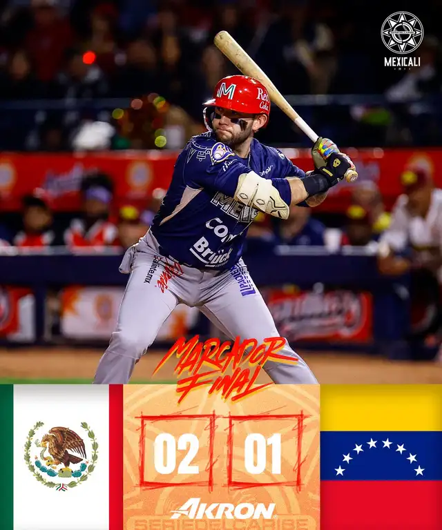 México venció 2-1 a Venezuela en el último juego de la Serie del Caribe 2025. Foto: charrosbeisbol/X<br><br>    