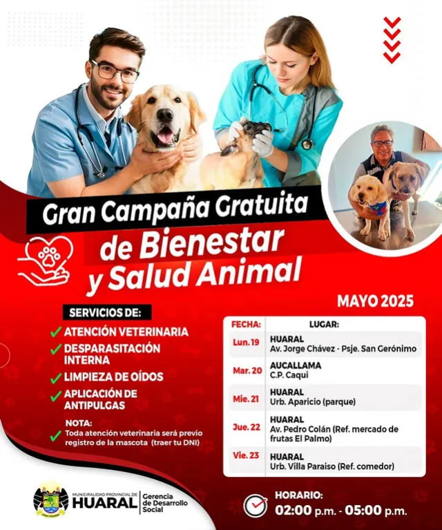 Campaña veterinaria en Huaral. Campaña veterinaria en Huaral.
