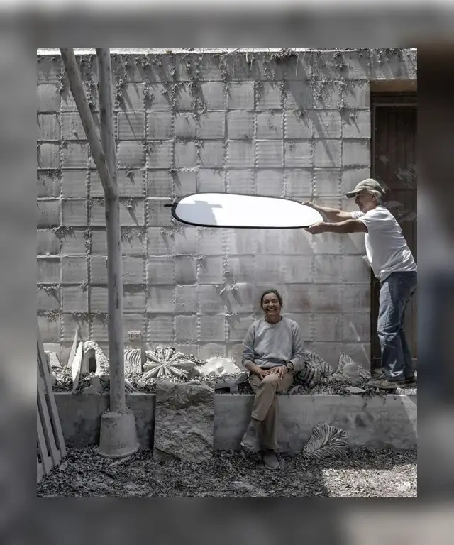  Silvia Westphalen en su taller. Foto: Difusión.    