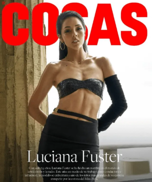  Luciana Fuster se luce en la portada de la revista 'Cosas'. Foto: Captura de Instagram   