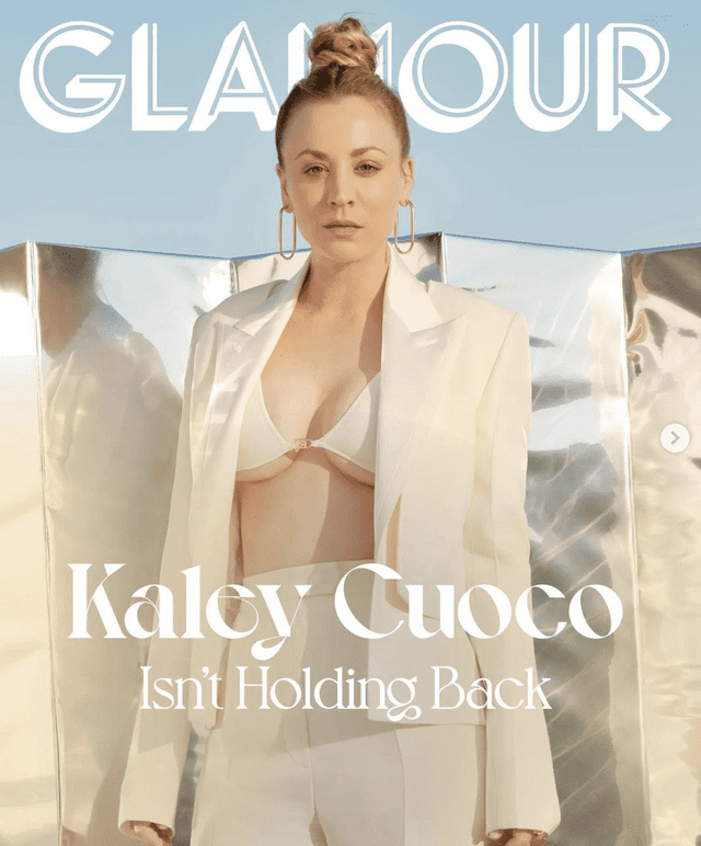 Kaley Cuoco contó cómo se siente tras su divorcio a la revista Glamour
