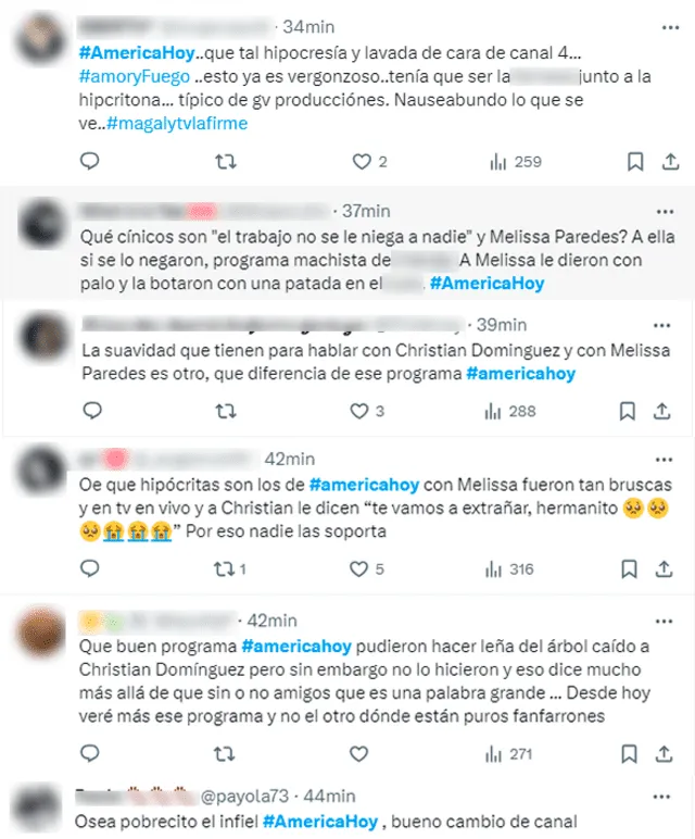  Usuarios estallan contra Christian Domínguez y 'América hoy'. Foto: composición LR/X   