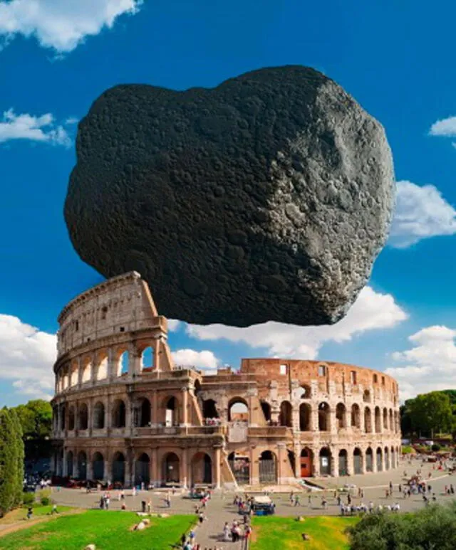 Posiblemente la imagen más impactante sea la que se yergue sobre el Coliseo de Roma, en Italia. Foto: @ESA_Tech