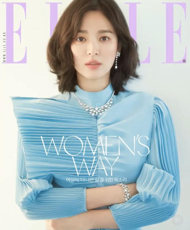 Song Hye Kyo en la portada de marzo de Elle China, 2019.