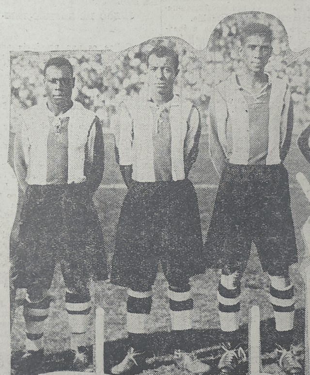  José María Lavalle, Alberto Montellanos y Alejandro Villanueva. Foto: colección de Adhemir Fanárraga    