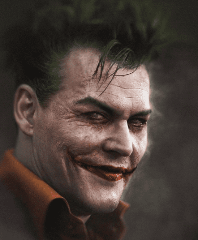 Johnny Depp como el Joker.