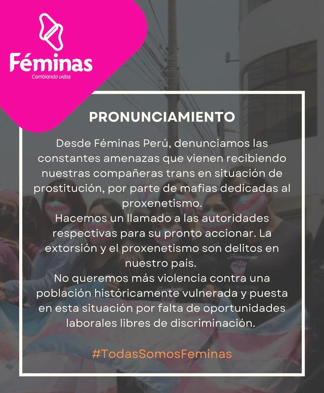 Comunicado Féminas