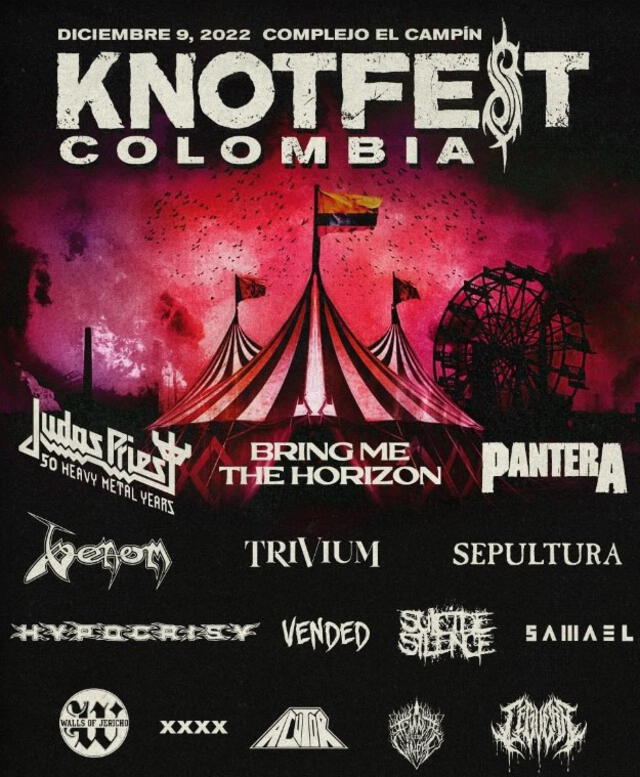 El Knotfest tendrá diversos grupos famosos. Foto:@Knotfestco/ Instagram