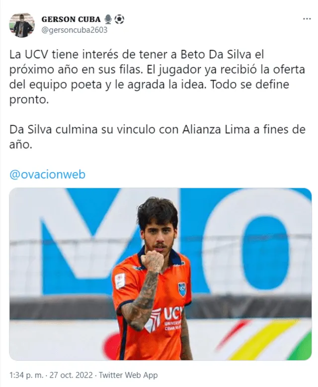 Alianza Lima, Beto Da Silva