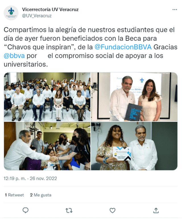 Fundación BBVA México Becas