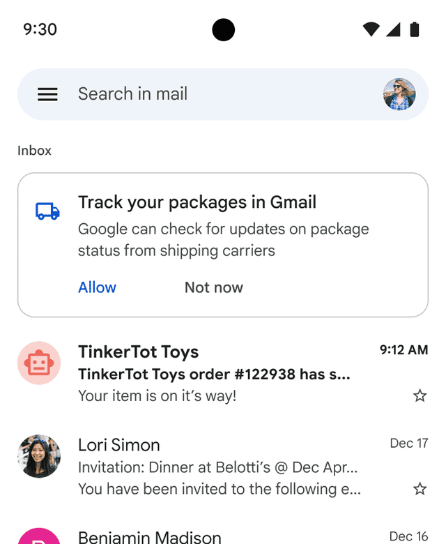 Gmail podrá rastrear tus compras por internet para que sepas cuándo te llegarían los paquetes