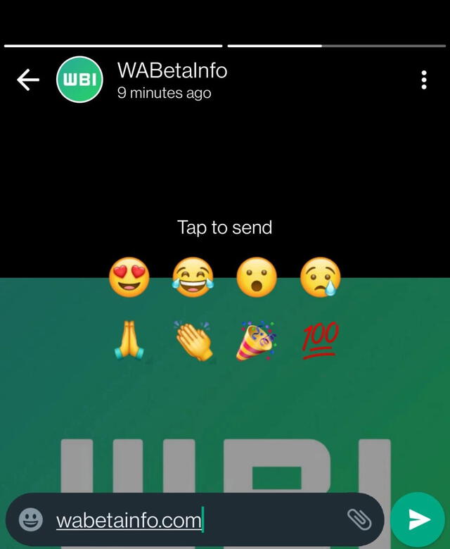 Así lucirán las reacciones rápidas de WhatsApp. Foto: Xataka