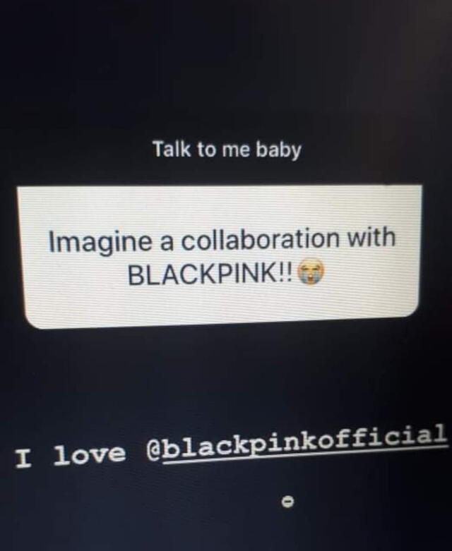 Niall Horan reveló en sus stories de Instagram su admiración por BLACKPINK