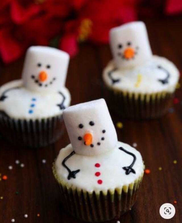 Cupcake con marshmallow. Foto: Pinterest