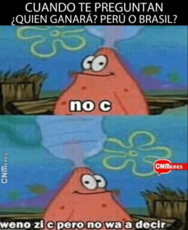  Usuarios compartieron divertidos memes sobre el Perú vs. Brasil. Foto: X    