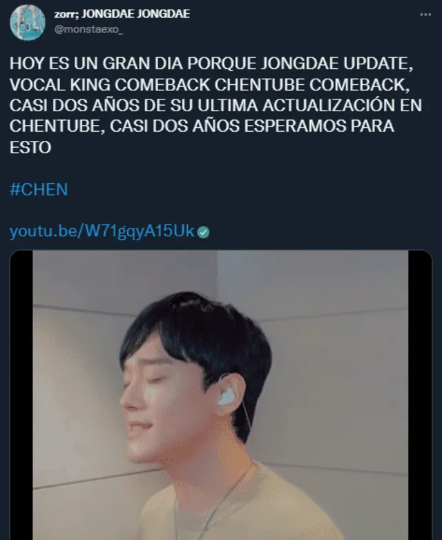 EXO, Chen, Chentube