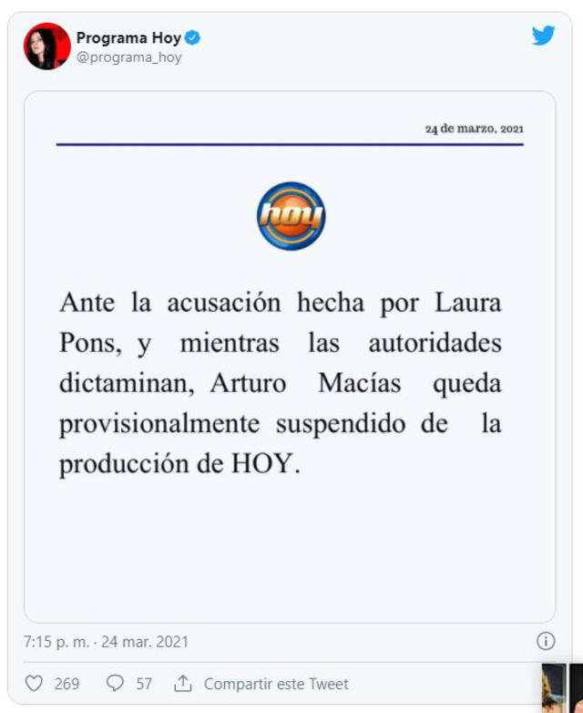 Comunicado de Hoy. Foto: captura/Twitter Comunicado de Hoy. Foto: captura/Twitter