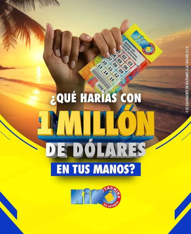  El Kino Táchira sorteo 1 millón de dólares. Foto: Kino Táchira    