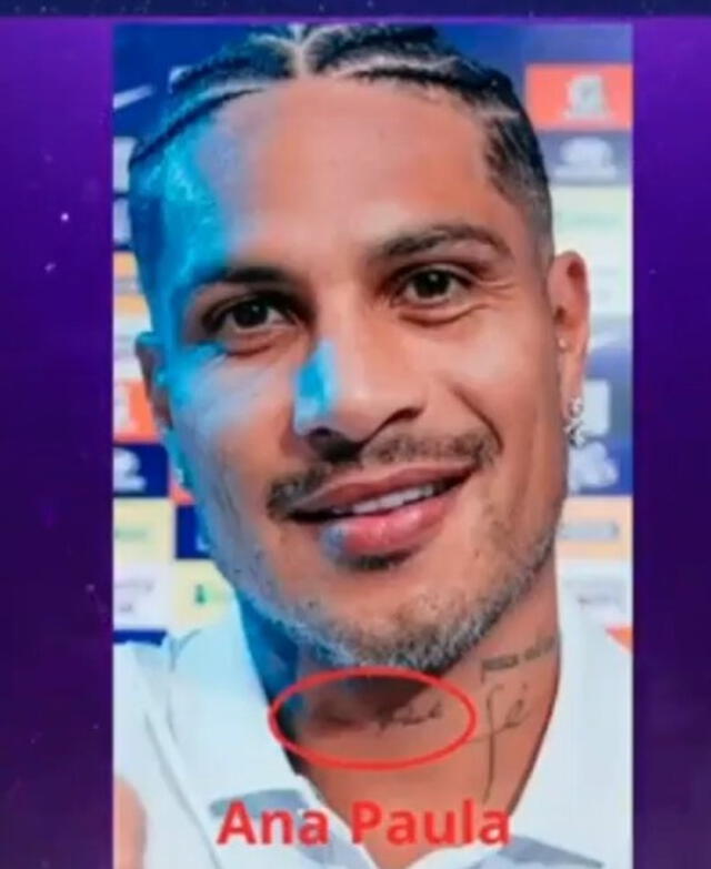  Tatuaje de Paolo Guerrero. Foto: Captura ATV<br>   