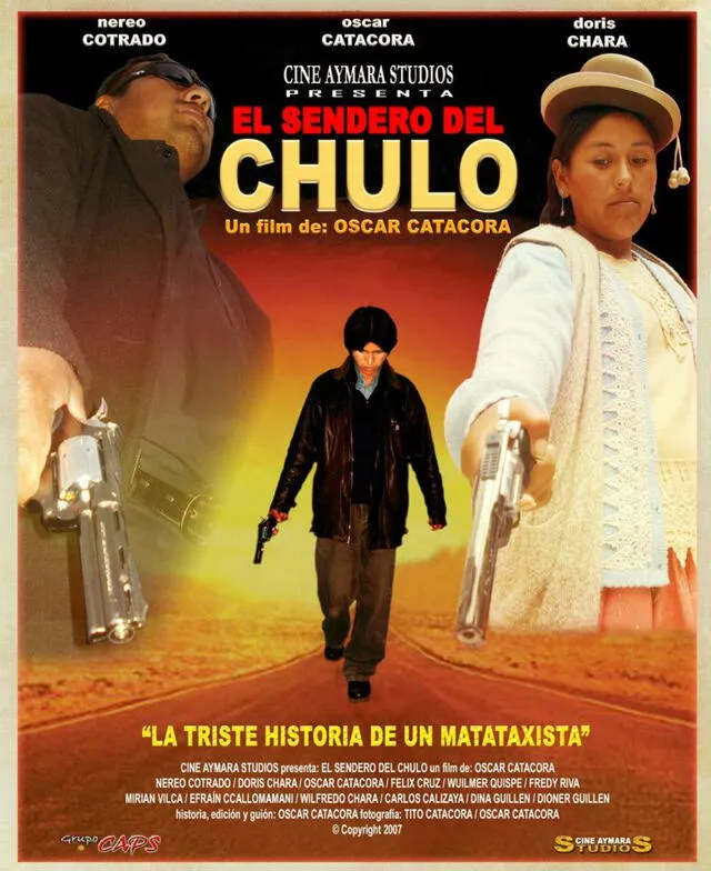 El sendero del chulo fue el primer filme del cineasta Óscar Catacora. Foto: Cine Aimara Studios