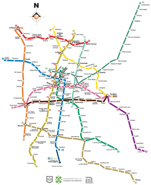 Rutas Metro CDMX