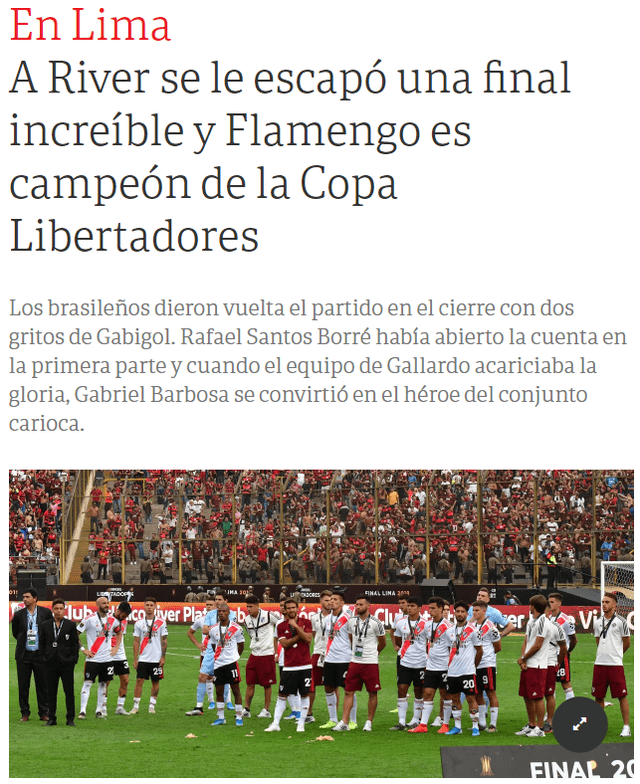 Final de Copa Libertadores 2019