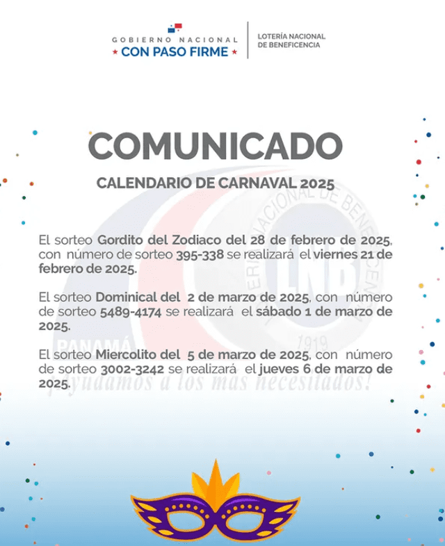 Habrá una modificación en los sorteos de la Lotería Nacional de Panamá próximamente. Foto: lnbpma/X   
