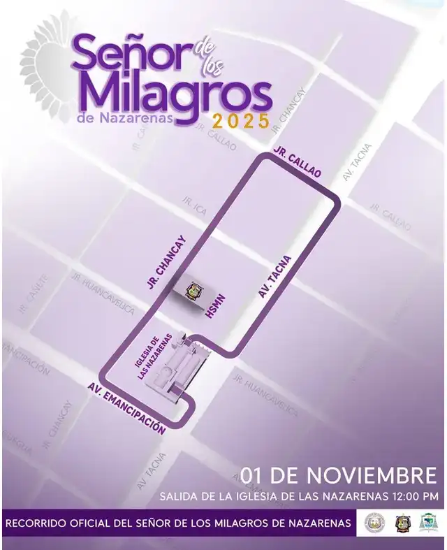 Última ruta del Cristo Moreno. Foto: Las Nazarenas.   