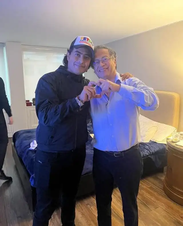 Nicolás Petro es hijo del presidente colombiano con Katia Burgos. Foto: @nicolaspetrob