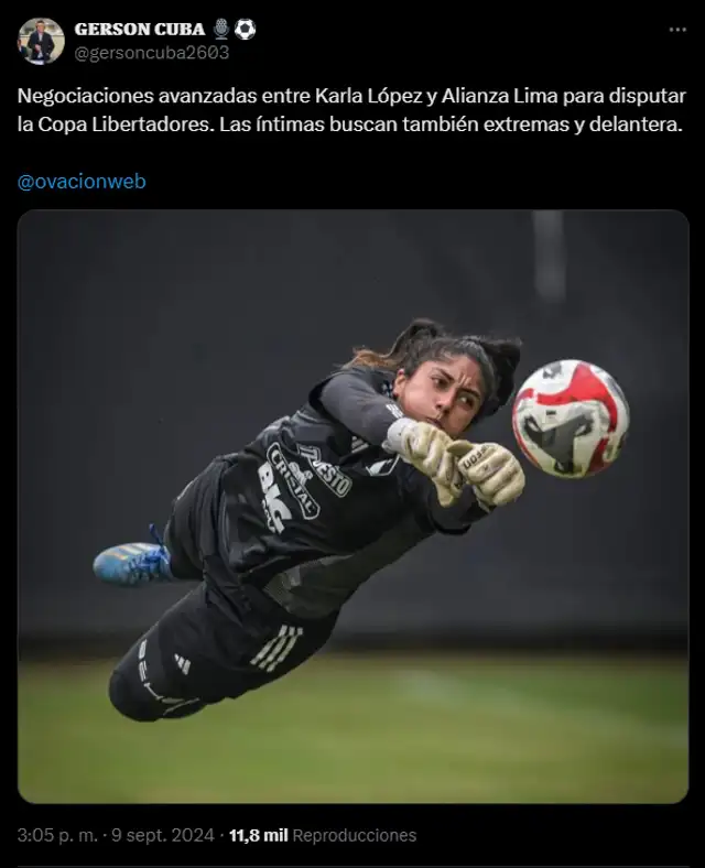 Karla López fue una pieza clave para Manucci en la semifinal con Universitario. Foto: captura de pantalla de X   