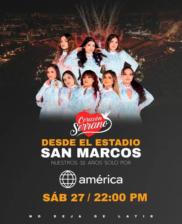  Concierto de Corazón Serrano se transmitirá por América TV. Foto: Instagram/Corazón Serrano   