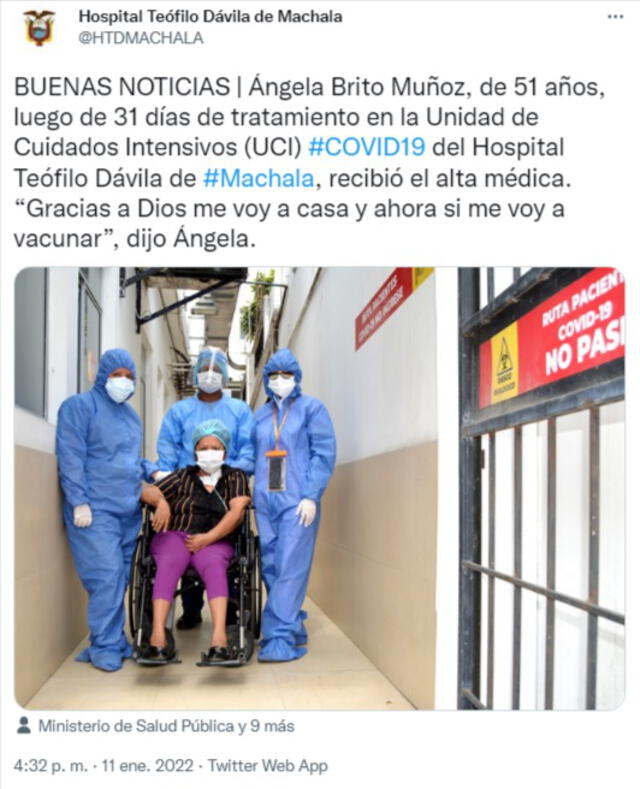 El caso generó varios comentarios en Ecuador. Foto: @HTDMACHALA/Twitter