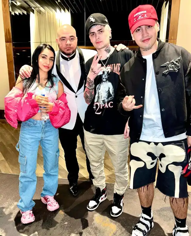 Lit Killah, María Becerra y Nicki Nicole en los Latin American Music Awards 2022. Foto: captura de Instagram