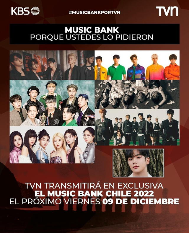Music Bank Chile 2022 por televisión. Foto: TVN