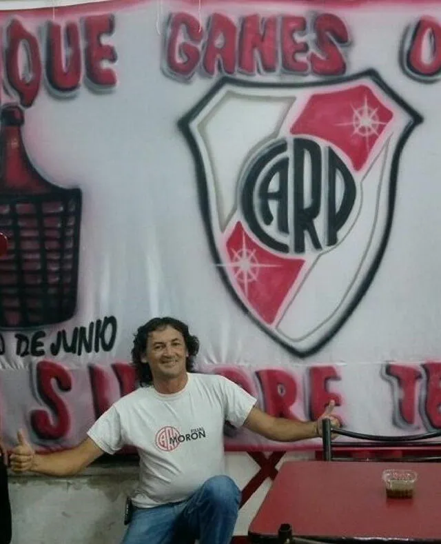 Pablo Marcelo Serrano, de 53 años, fue un hincha fehaciente de River Plate. Foto: difusión.