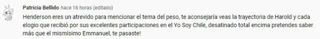 Usuarios criticaron a Jorge Henderson tras comentario contra Emmanuel.