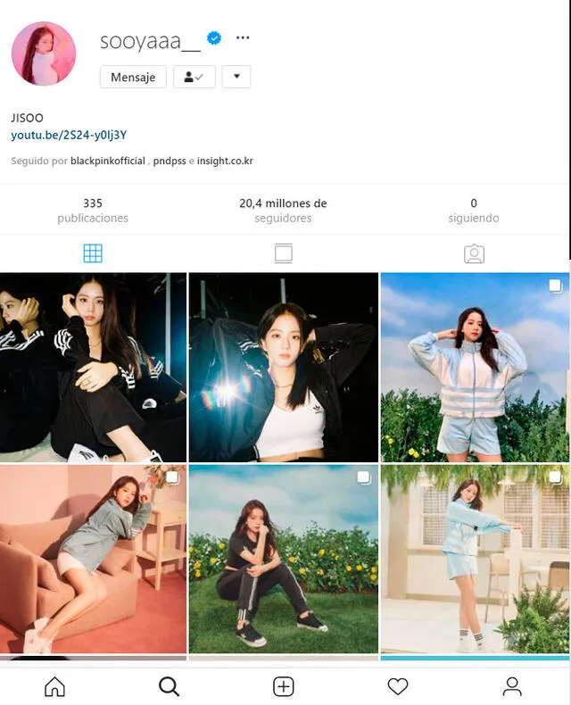 Los BLINKs hacen hincapié en que Jisoo es la integrante de BLACKPINK que más imágenes de ADIDAS compartió.