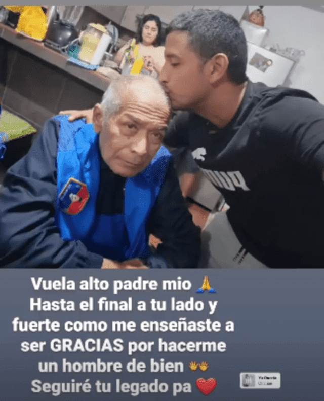 Reimond Manco informa la muerte de su padre. Foto: Instagram