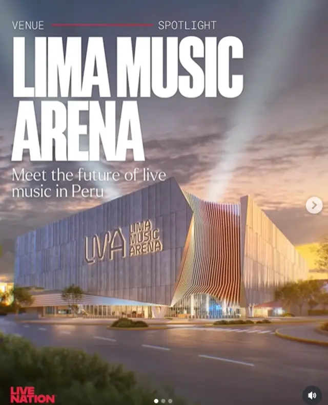  Así será el Lima Music Arena, de acuerdo con Live Nation. Foto: captura Instagram   